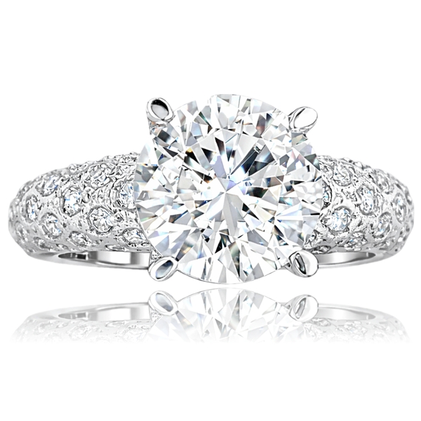 feher-arany-eljegyzesi-gyuru-107 Fehér arany díszített oldalköves eljegyzési gyűrű