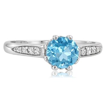 feher-arany-eljegyzesi-gyuru-3 Fehér arany eljegyzési gyűrű kék cirkóniával