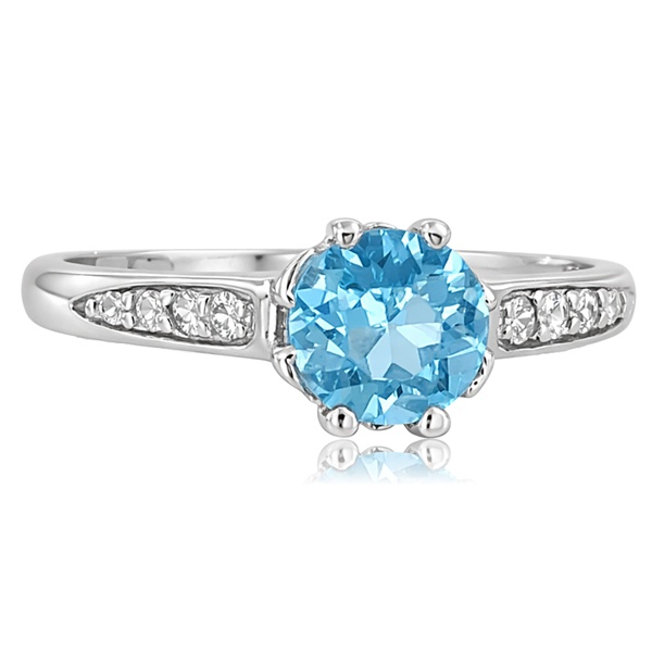 feher-arany-eljegyzesi-gyuru-3 Fehér arany eljegyzési gyűrű kék cirkóniával