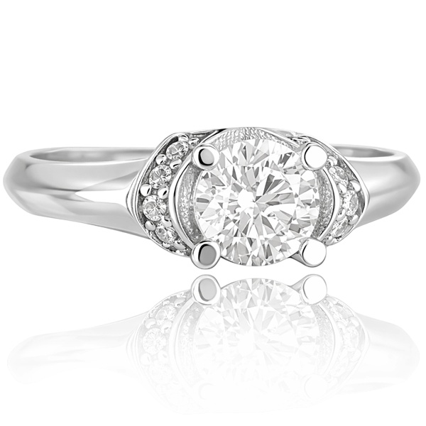 feher-arany-eljegyzesi-gyuru-30 Fehér arany oldalköves eljegyzési gyűrű