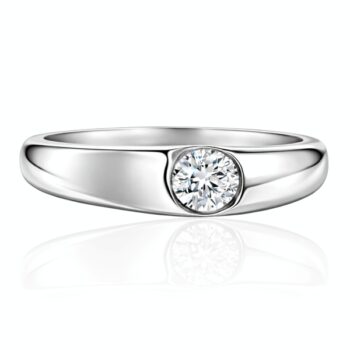 feher-arany-eljegyzesi-gyuru-33 Fehér arany eljegyzési gyűrű süllyesztett foglalattal