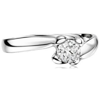 feher-arany-eljegyzesi-gyuru Fehér arany ívelt eljegyzési gyűrű