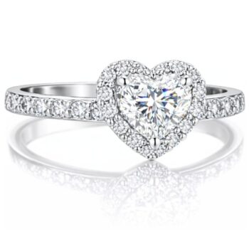 feher-arany-eljegyzesi-gyuru-53 Fehér arany szív alakú halo eljegyzési gyűrű