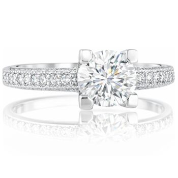 feher-arany-eljegyzesi-gyuru-61 Fehér arany oldalköves eljegyzési gyűrű