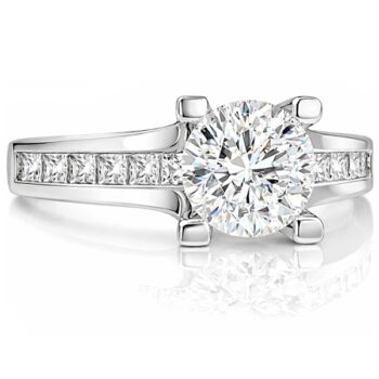 feher-arany-eljegyzesi-gyuru-65 Fehér arany oldalköves eljegyzési gyűrű