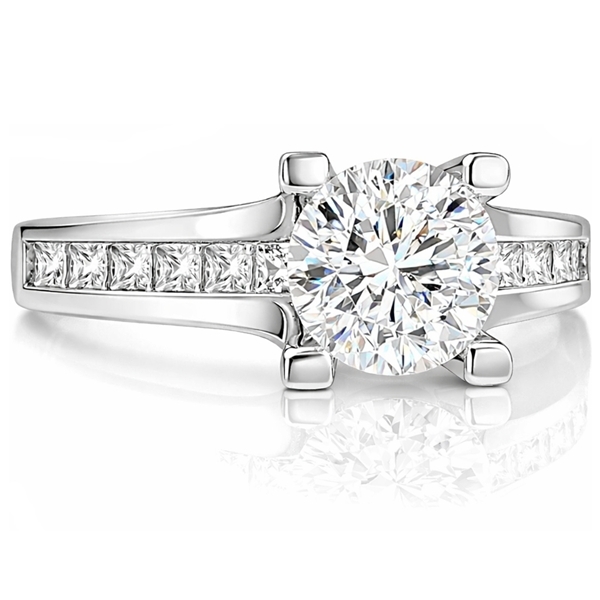 feher-arany-eljegyzesi-gyuru-65 Fehér arany oldalköves eljegyzési gyűrű