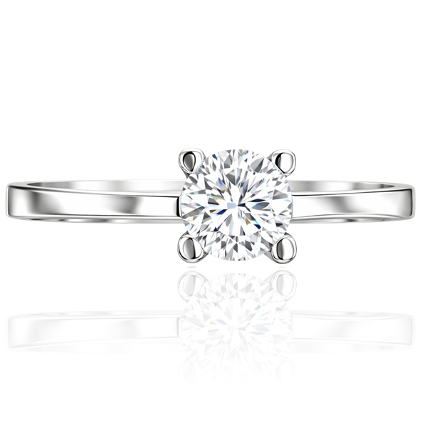 feher-arany-eljegyzesi-gyuru-7 Fehér arany négykarmos szoliter eljegyzési gyűrű