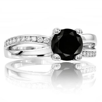 feher-arany-eljegyzesi-gyuru-73 Fehér arany eljegyzési gyűrű fekete kővel