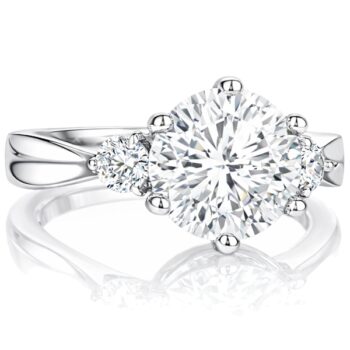 feher-arany-eljegyzesi-gyuru-74 Fehér arany oldalköves eljegyzési gyűrű