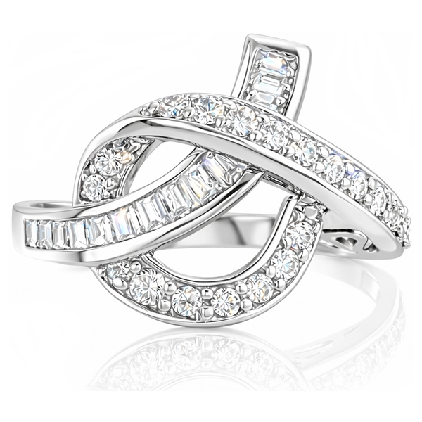 Fehér arany különleges köves gyűrű