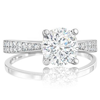 feher-arany-eljegyzesi-gyuru-78 Fehér arany oldalköves eljegyzési gyűrű