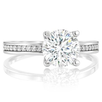 feher-arany-eljegyzesi-gyuru-79 Fehér arany oldalköves eljegyzési gyűrű