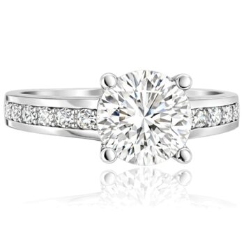 feher-arany-eljegyzesi-gyuru-90 Fehér arany oldalköves eljegyzési gyűrű