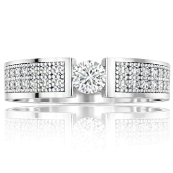 feher-arany-eljegyzesi-gyuru-92 Fehér arany pavé köves eljegyzési gyűrű