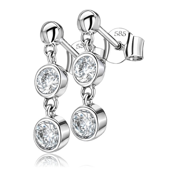 feher-arany-fulbevalo Fehér arany lógós fülbevaló cirkónia kövekkel