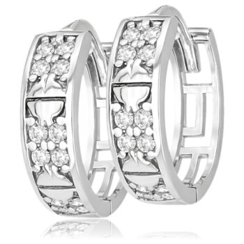 feher-arany-karika-fulbevalo-8 Fehér arany köves kis karika fülbevaló