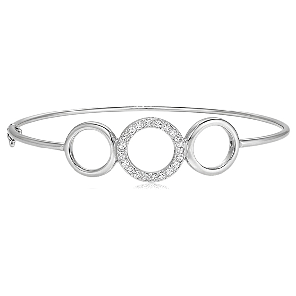 Fehér arany köves karperec