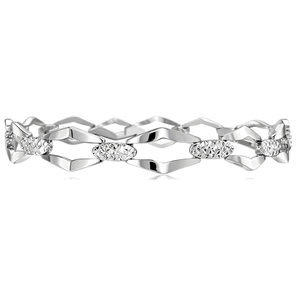 feher-arany-karkoto-4 Fehér arany szelvényes női karkötő