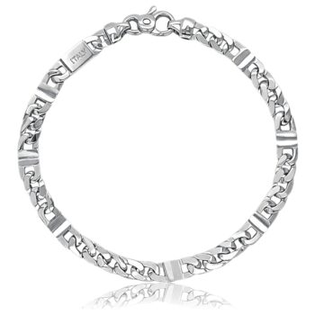 feher-arany-karkoto-5 Fehér arany férfi tömör karkötő