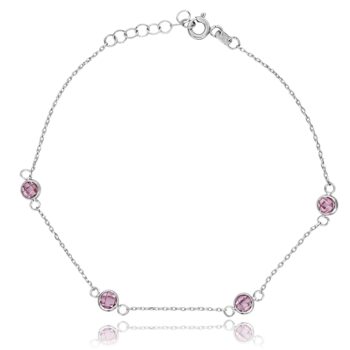 feher-arany-karkoto-rozsaszin-kovekkel Fehér arany karkötő rózsaszín kövekkel