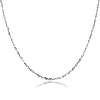 feher-arany-nyaklanc-13 Vékony női fehér arany szingapuri nyaklánc