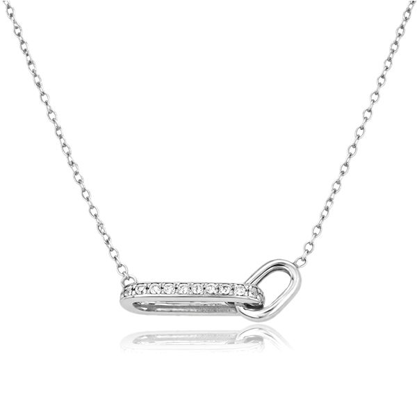 Fehér arany nyaklánc különleges medállal