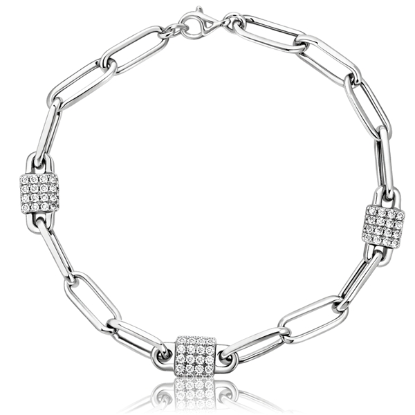 feher-arany-paperclip-karlanc Fehér arany köves paperclip karkötő