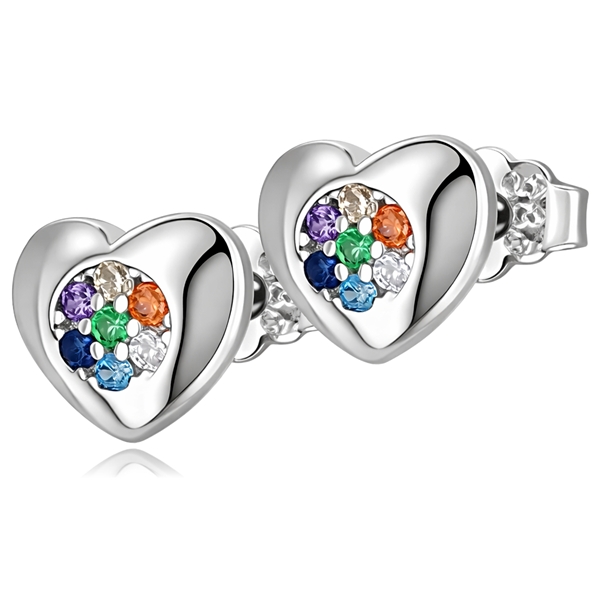 feher-arany-szines-koves-fulbevalo Fehér arany színes köves szív fülbevaló