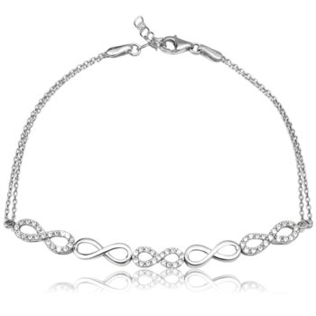 feher-arany-vegtelen-jel-karkoto Fehér arany végtelen jeles karkötő