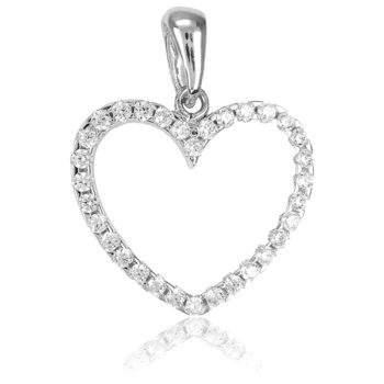 feher_arany_sziv_medal Fehér arany szív alakú köves medál