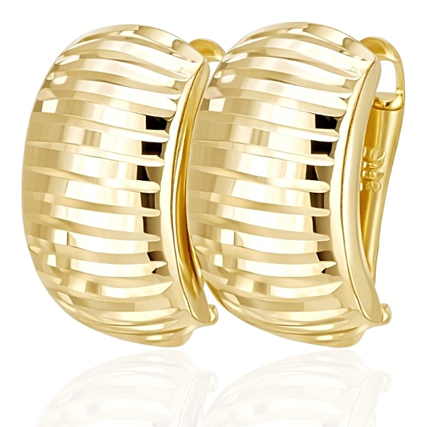 francia-kapcsos-arany-fulbevalo-30 Sárga arany gyémántvésett fülbevaló