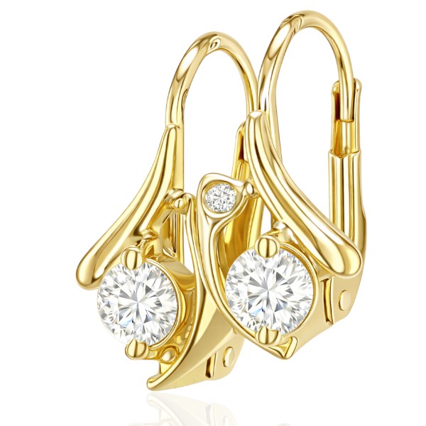 francia-kapcsos-arany-fulbevalo-47 Sárga arany köves fülbevaló