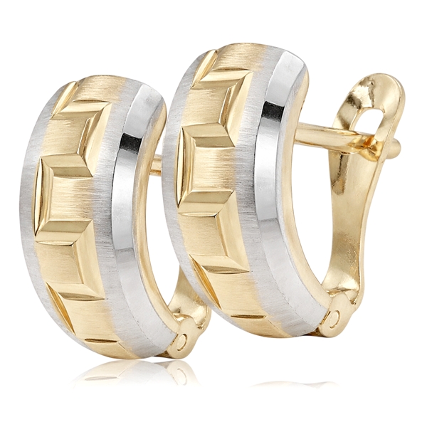 ketszinu-francia-kapcsos-fulbevalo Francia kapcsos kétszínű arany fülbevaló