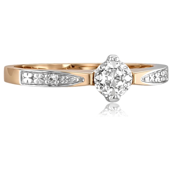 roze-arany-eljegyzesi-gyuru-10-1 Rozé arany cirkónia köves szoliter eljegyzési gyűrű