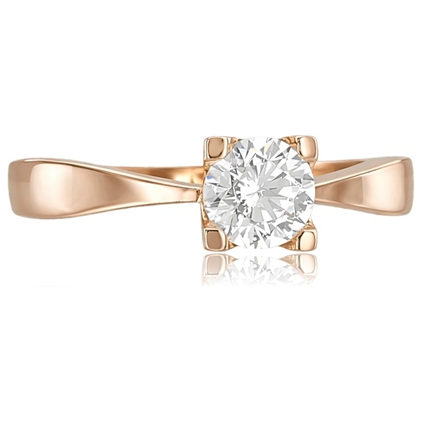 roze-arany-eljegyzesi-gyuru-6 Rozé arany cirkónia köves szoliter eljegyzési gyűrű