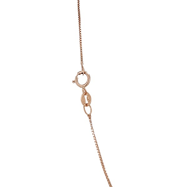 roze-arany-nyaklanc Rozé arany nyaklánc köves virág medállal