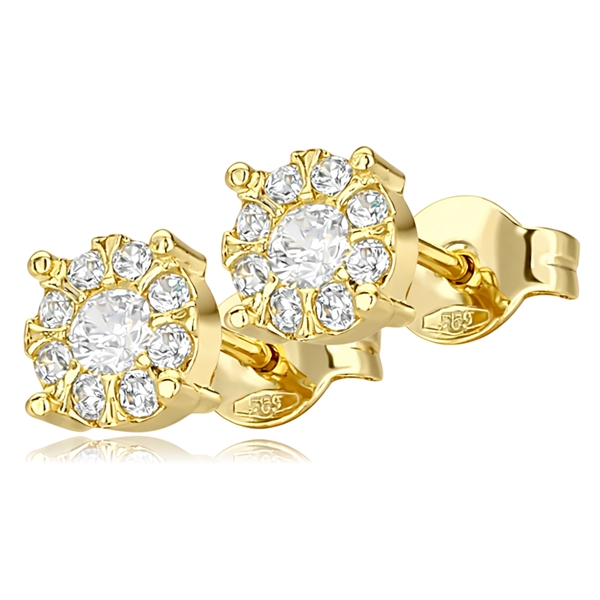 sarga-arany-bedugos-fulbevalo-25 Sárga arany halo fülbevaló