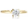 Sárga arany szoliter gyűrű cirkónia kővel