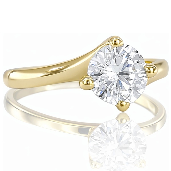 sarga-arany-eljegyzesi-gyuru-40 Sárga arany szoliter eljegyzési gyűrű ívelt sínnel