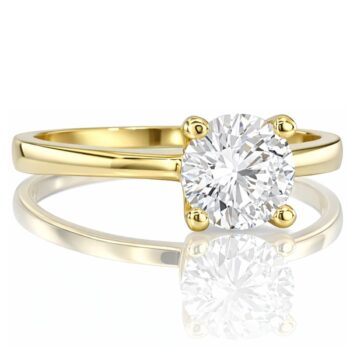 sarga-arany-eljegyzesi-gyuru-42 Sárga arany klasszikus szoliter eljegyzési gyűrű