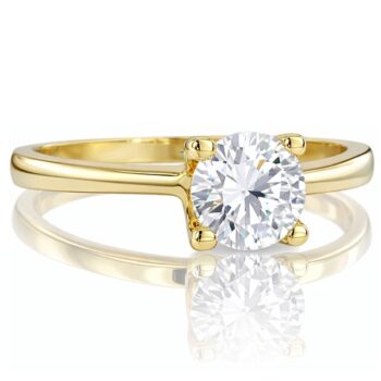 sarga-arany-eljegyzesi-gyuru-43 Sárga arany klasszikus szoliter eljegyzési gyűrű