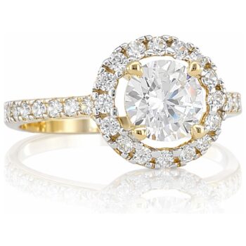 sarga-arany-eljegyzesi-gyuru-54 Sárga arany halo eljegyzési gyűrű