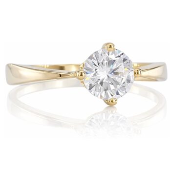 sarga-arany-eljegyzesi-gyuru-57 Sárga arany cirkónia köves szoliter eljegyzési gyűrű