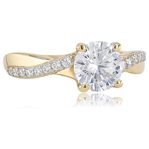 sarga-arany-eljegyzesi-gyuru-70 Sárga arany oldalköves eljegyzési gyűrű cirkóniával