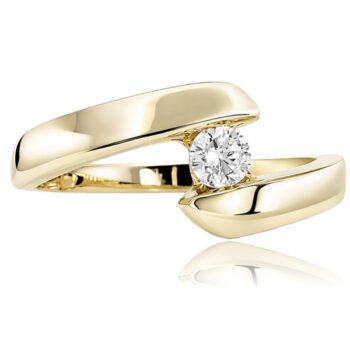 sarga-arany-eljegyzesi-gyuru-72 Sárga arany különleges szoliter eljegyzési gyűrű