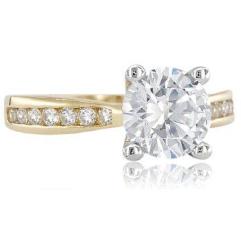 sarga-arany-eljegyzesi-gyuru-78 Sárga arany elegáns szoliter eljegyzési gyűrű