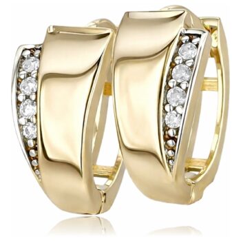 sarga-arany-karika-fulbevalo-12 Sárga arany köves kis karika fülbevaló