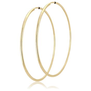 sarga-arany-karika-fulbevalo-16 Sárga arany vékony nagy karika fülbevaló