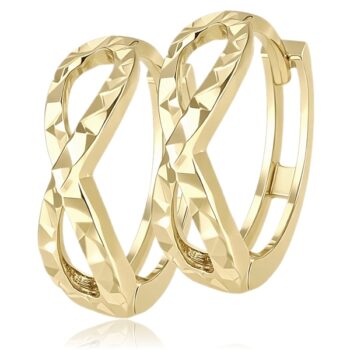 sarga-arany-karika-fulbevalo-2 Sárga arany végtelenjel karika fülbevaló
