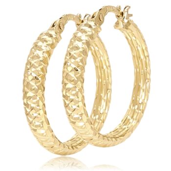 sarga-arany-karika-fulbevalo-21 Sárga arany gyémántvésett karika fülbevaló